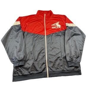 Chicago White SOX Front Zip Long Sleeve Jacket Adult XL Red White Blue